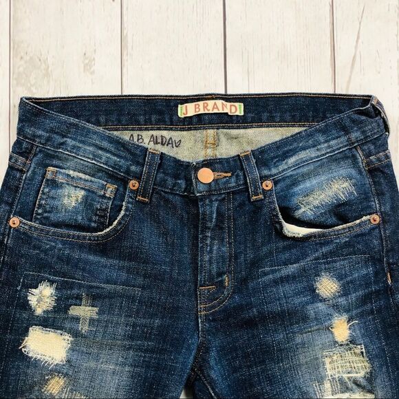 🇺🇸J Brand DK Shredder Skinny Jeans Size 24 - Picture 3 of 10